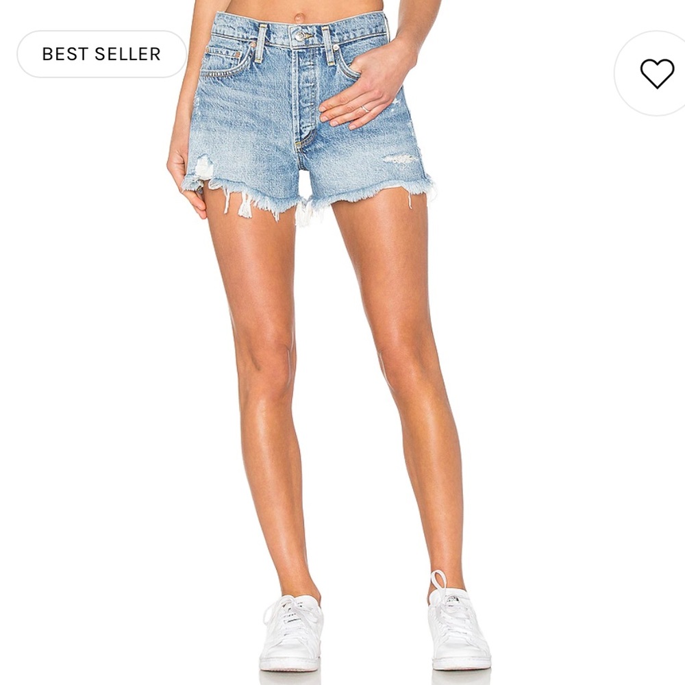AGOLDE PARKER VINTAGE CUT OFF SHORT IN SWAPMEET